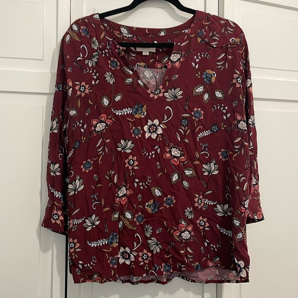 *clearance make an offer* LOFT 3/4 Sleeve Blouse